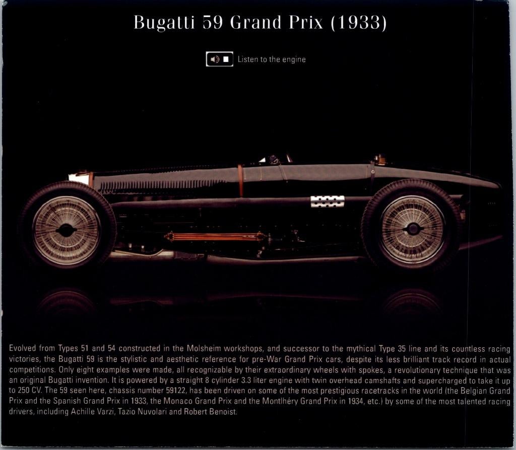 Bugatti 59 Grand Prix (1933) fotokaart, Verzenden, Zo goed als nieuw, Auto's