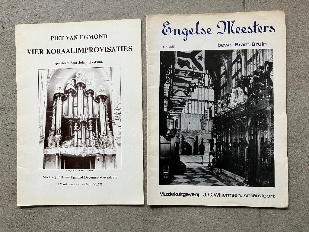 Bladmuziek voor orgel - Piet van Egmond & Bram Bruin, Muziek en Instrumenten, Orgel, Gebruikt, Klassiek, Ophalen of Verzenden
