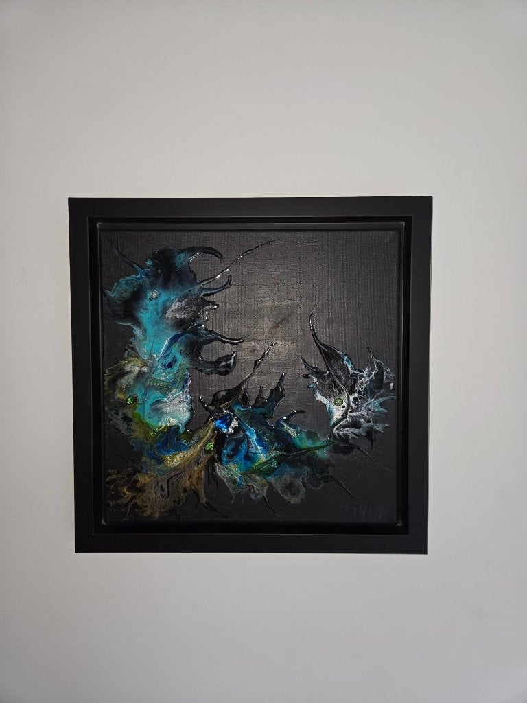 Origineel Werk MarHa (Marleen Haertjens) 36x36, Abstract, Ophalen of Verzenden, Handgeschilderd, Gemengde techniek