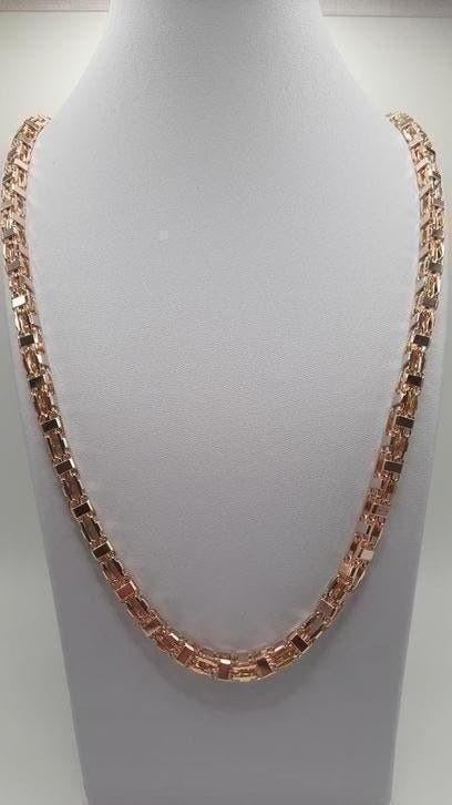 gouden Magnum ketting 14kt Massief, Www.bredajuwelier.nl, Nieuw, Ophalen of Verzenden, Www.bredajuwelier.nl