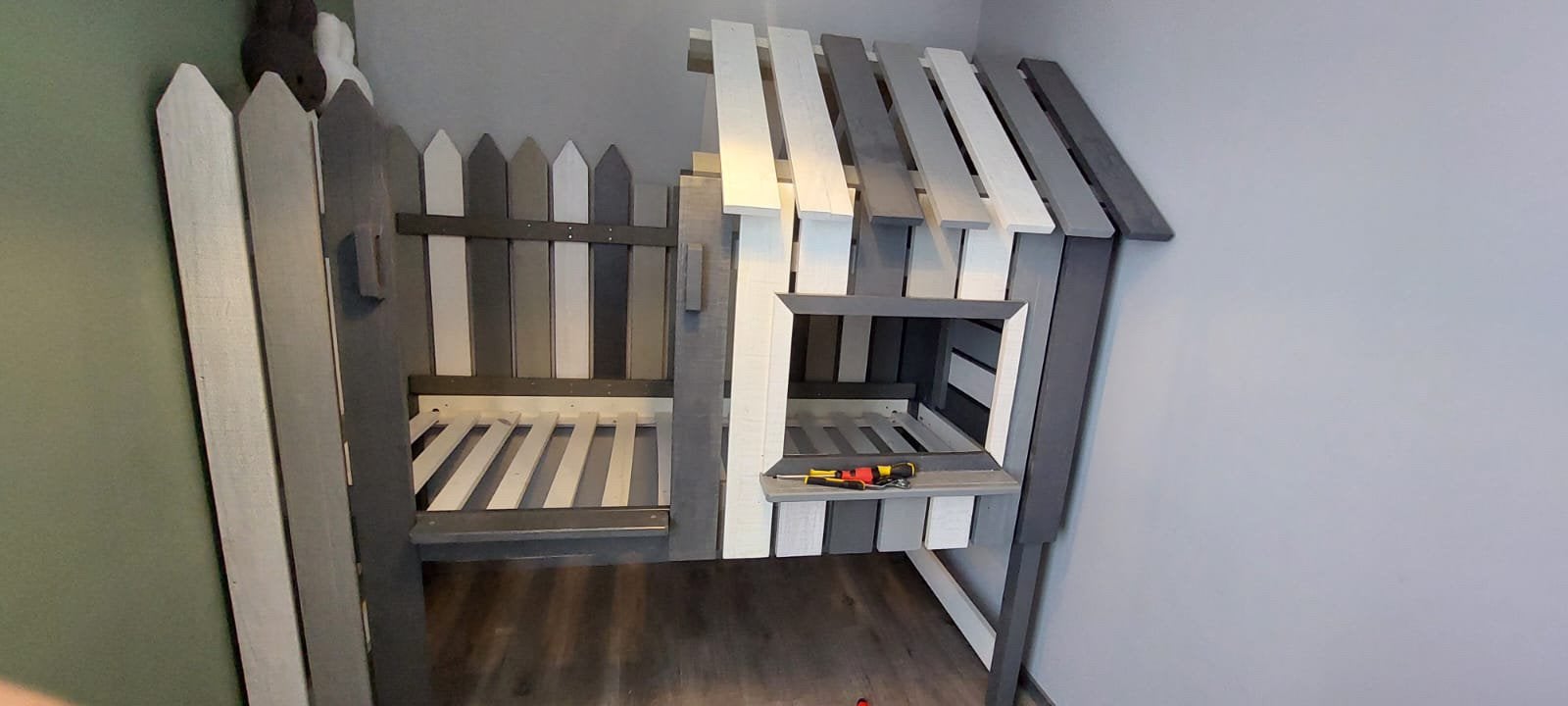 Half hoogslaper voor kinderen, Huis en Inrichting, Ophalen, Gebruikt, 90 cm, Eenpersoons