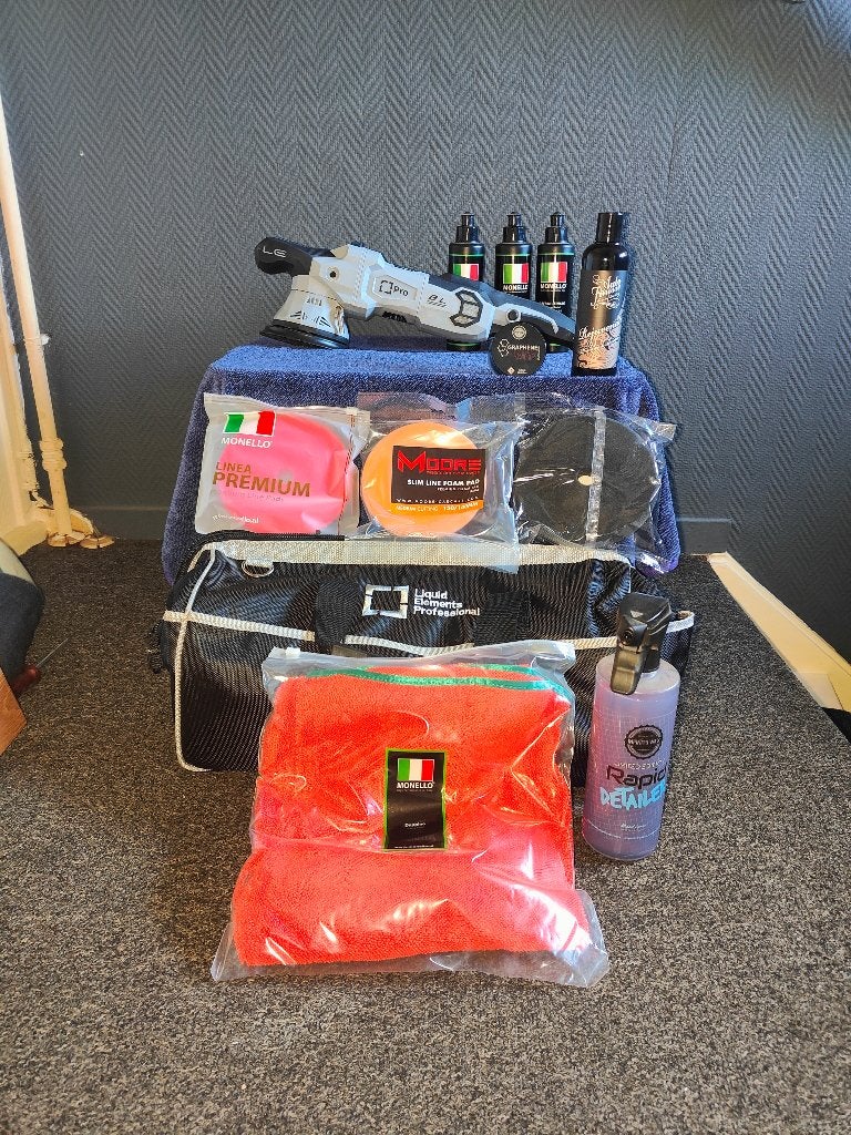 Liquid Elements T4500 PRO Excentrische Polijstmachine set, Ophalen of Verzenden