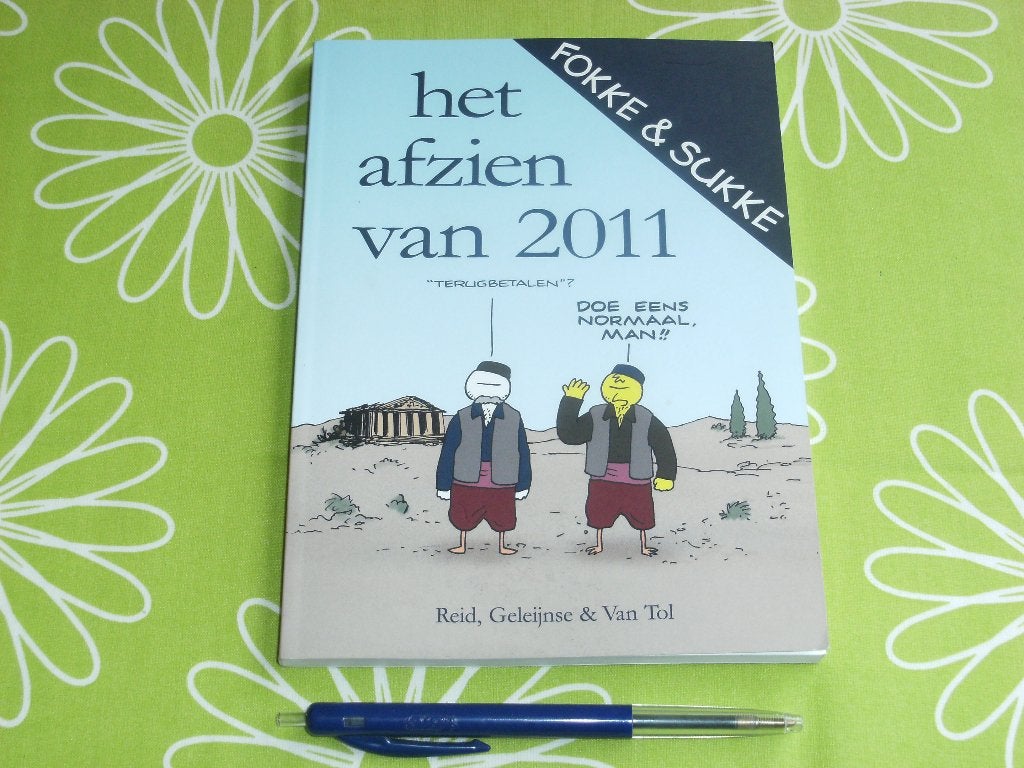Fokke en Sukke - het afzien van 2011, Eén stripboek, Ophalen of Verzenden, Zo goed als nieuw, Reid, Geleijnse & Van Tol
