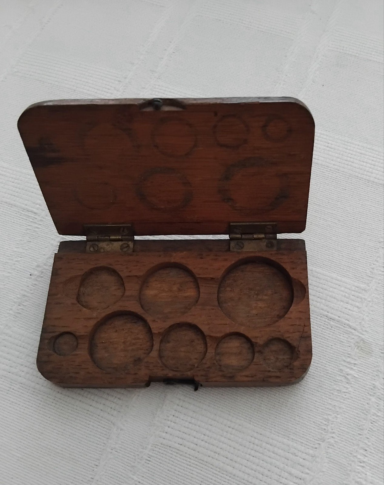 Gewichten houten doosje, Ophalen of Verzenden