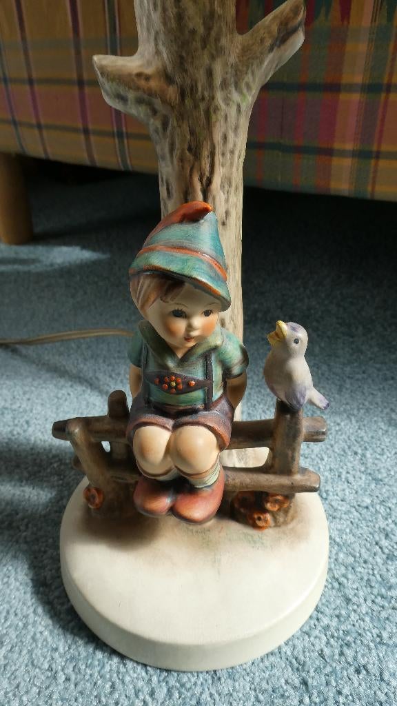 Lampvoet Goebel met kap, Ophalen of Verzenden, Zo goed als nieuw, Overige materialen, Minder dan 50 cm
