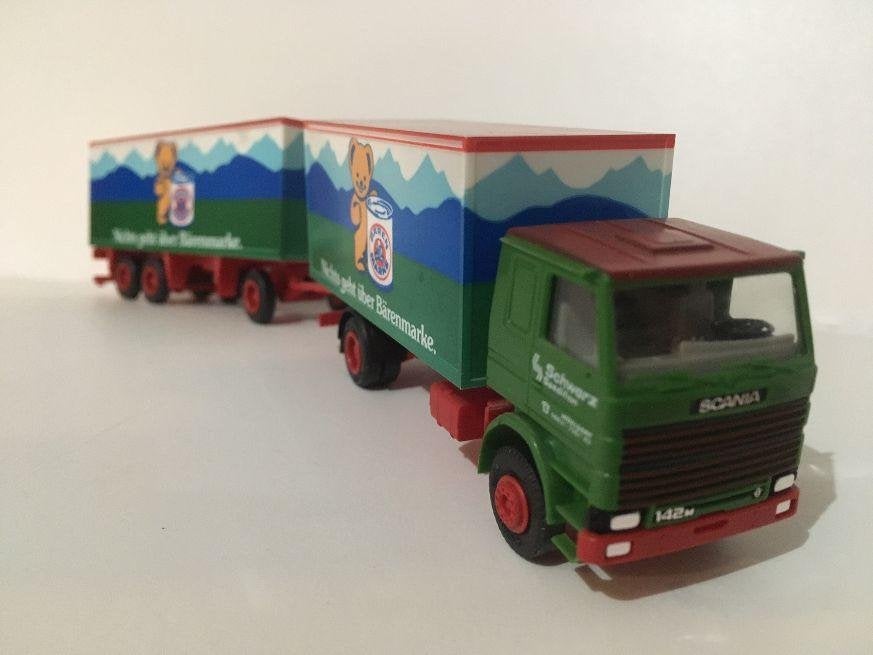Scania 143 in 1:87 van Barenmarke (Herpa), Hobby en Vrije tijd, Modelauto's | 1:87, Ophalen of Verzenden, Zo goed als nieuw, Auto