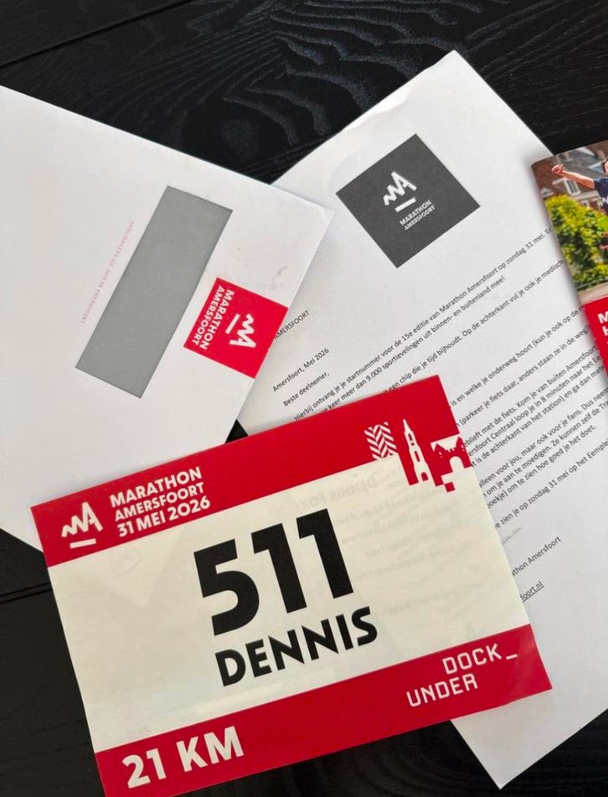 Startbewijs halve marathon Amersfoort