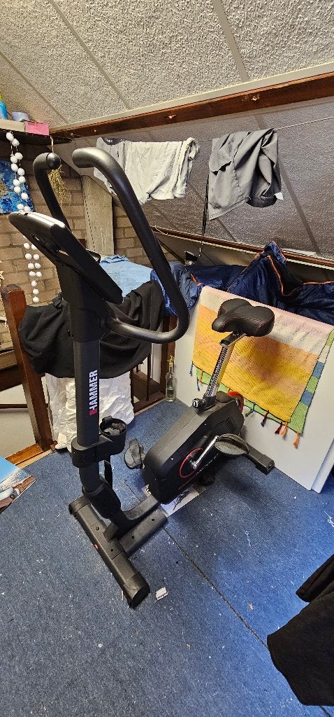 Hammer cardio fitness motion BT, Ophalen of Verzenden, Zo goed als nieuw, Aluminium, Hometrainer