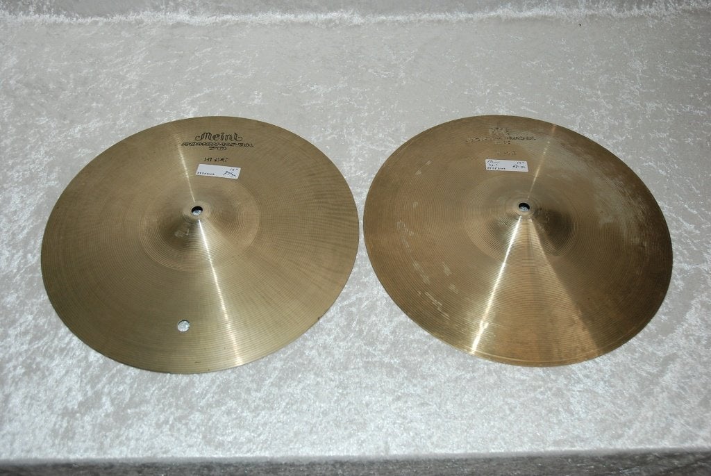 Meinl Meteor hihat bekkens 671/794gr 14 inch  <25252102>, Muziek en Instrumenten, Gebruikt, ., Drums of Percussie, Ophalen of Verzenden
