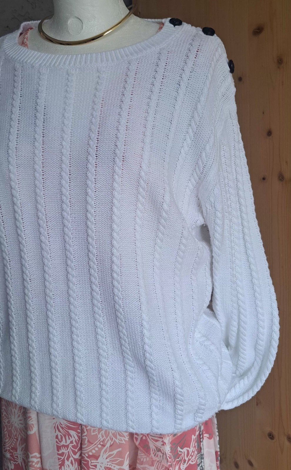 PURDEY witte trui NIEUW Mt L / XL, Kleding | Dames, Wit, Maat 42/44 (L), Nieuw, Ophalen of Verzenden