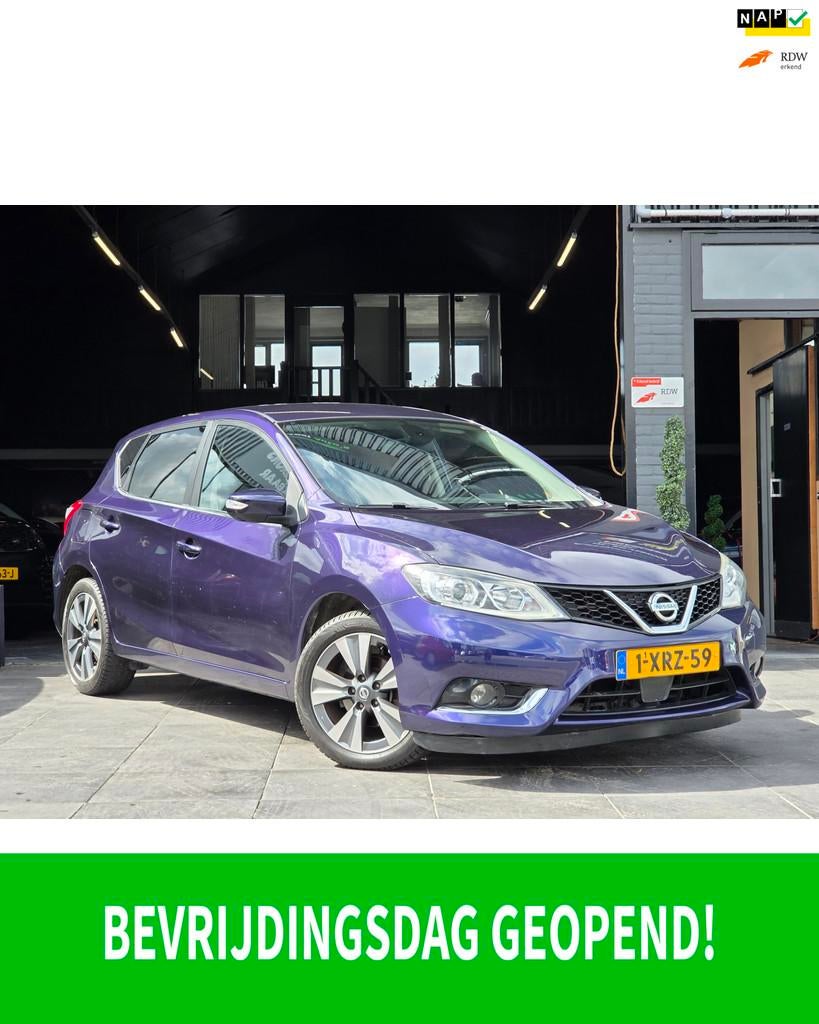 Nissan Pulsar 1.2 DIG-T Tekna|Airco|Navi|Leer|Camera|NAP|APK, Voorwielaandrijving, Euro 5, Gebruikt, 4 cilinders