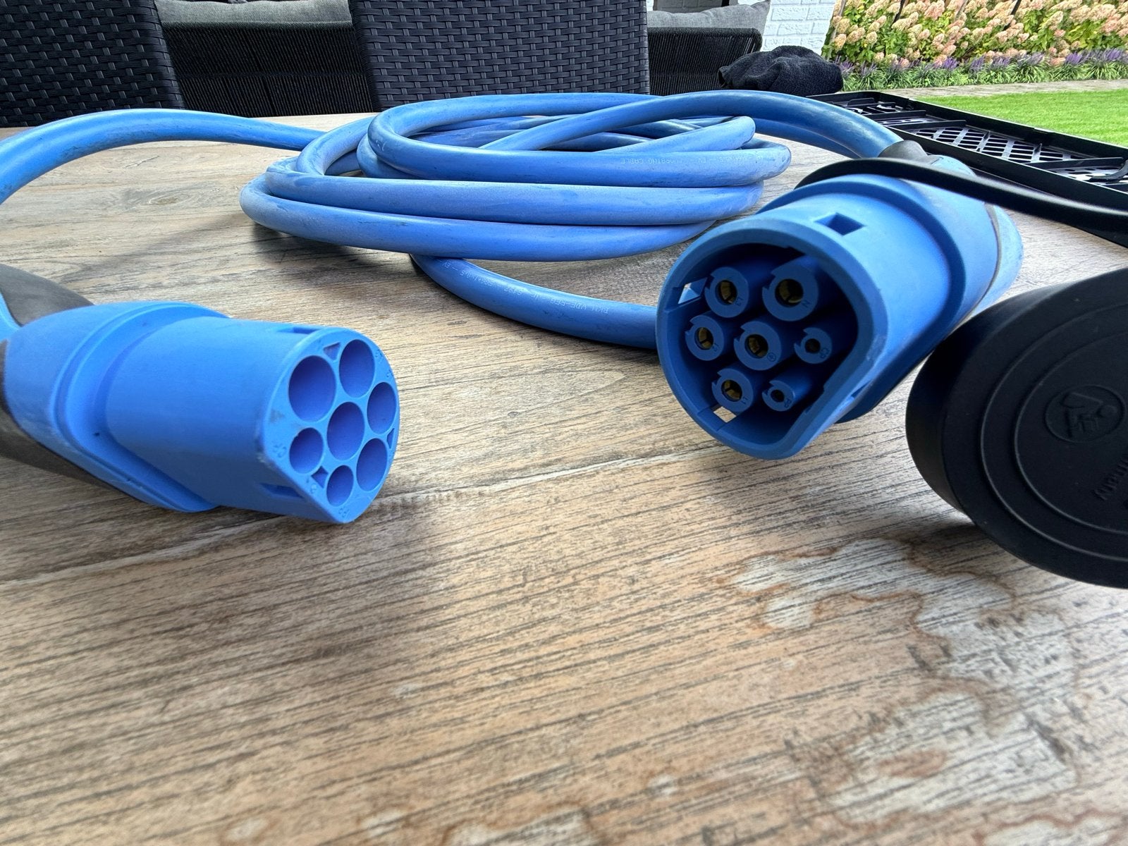 Mennekes Laadkabel Type 2 (32A/480V) lengte 7,5 meter, Ophalen, Zo goed als nieuw