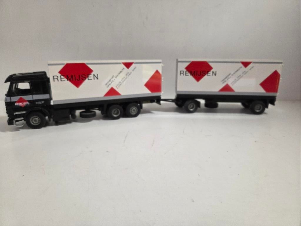 Tekno Scania 113 combi Remijsen Oosterhout 1:50, Hobby en Vrije tijd, Modelauto's | 1:50, ., Zo goed als nieuw, ., Ophalen of Verzenden