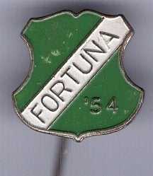 Fortuna '54 zilverkleurig voetbal club speldje ( Z_026a), Verzamelen, Speldjes, Pins en Buttons, Ophalen of Verzenden, Zo goed als nieuw
