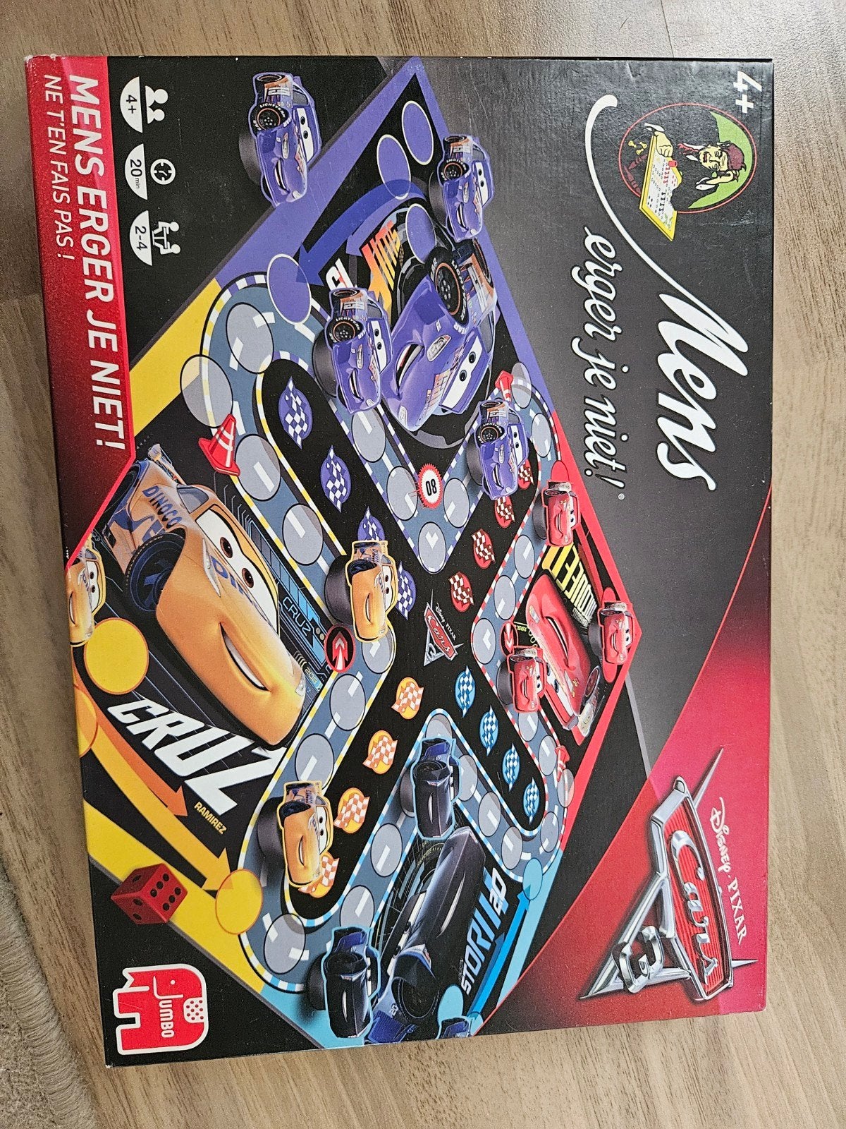 Disney Pixar Cars Mens Erger Je Niet! Bordspel, Hobby en Vrije tijd, Drie of vier spelers, Ophalen, Zo goed als nieuw, Jumbo