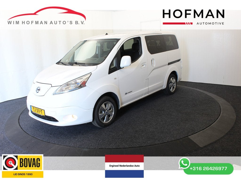 Nissan e-NV200 Evalia 40 kWh 2.Zero Edition 7p Camera Navi, Gebruikt, 7 stoelen, Wit, Origineel Nederlands