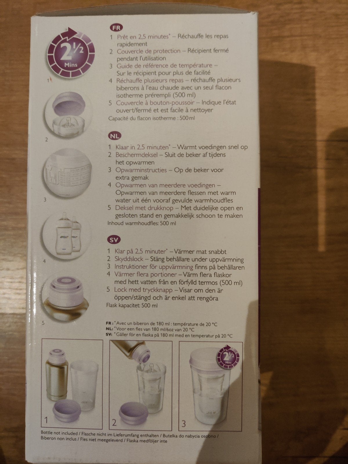 Philips Avent Flessenwarmer voor onderweg, Ophalen, Zo goed als nieuw, Flessen- of potjesverwarmer, Philips Avent