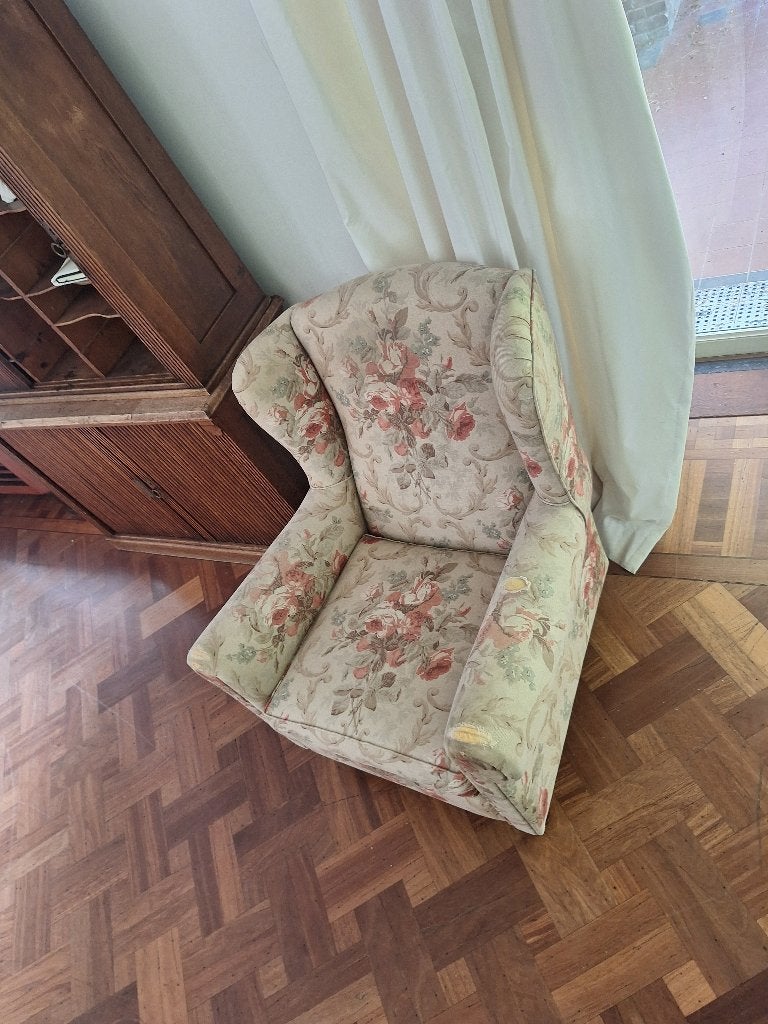 Engels oorfauteuil, Huis en Inrichting, Fauteuils, Ophalen, Gebruikt, Engelse oorfateuil, 75 tot 100 cm