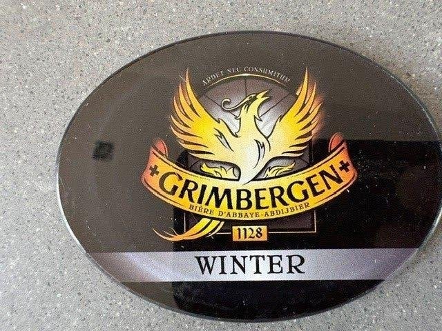 Ovale taplens Grimbergen Winter (oud logo), Ophalen of Verzenden, Nieuw, Overige typen, Overige merken