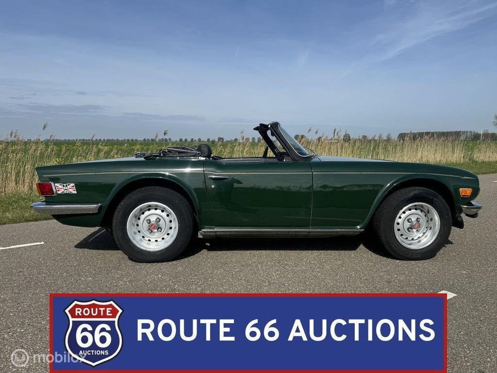 Triumph TR6 | 1976 | Route 66 Auctions, Auto's, Overige carrosserieën, Triumph, Zwart, Bedrijf
