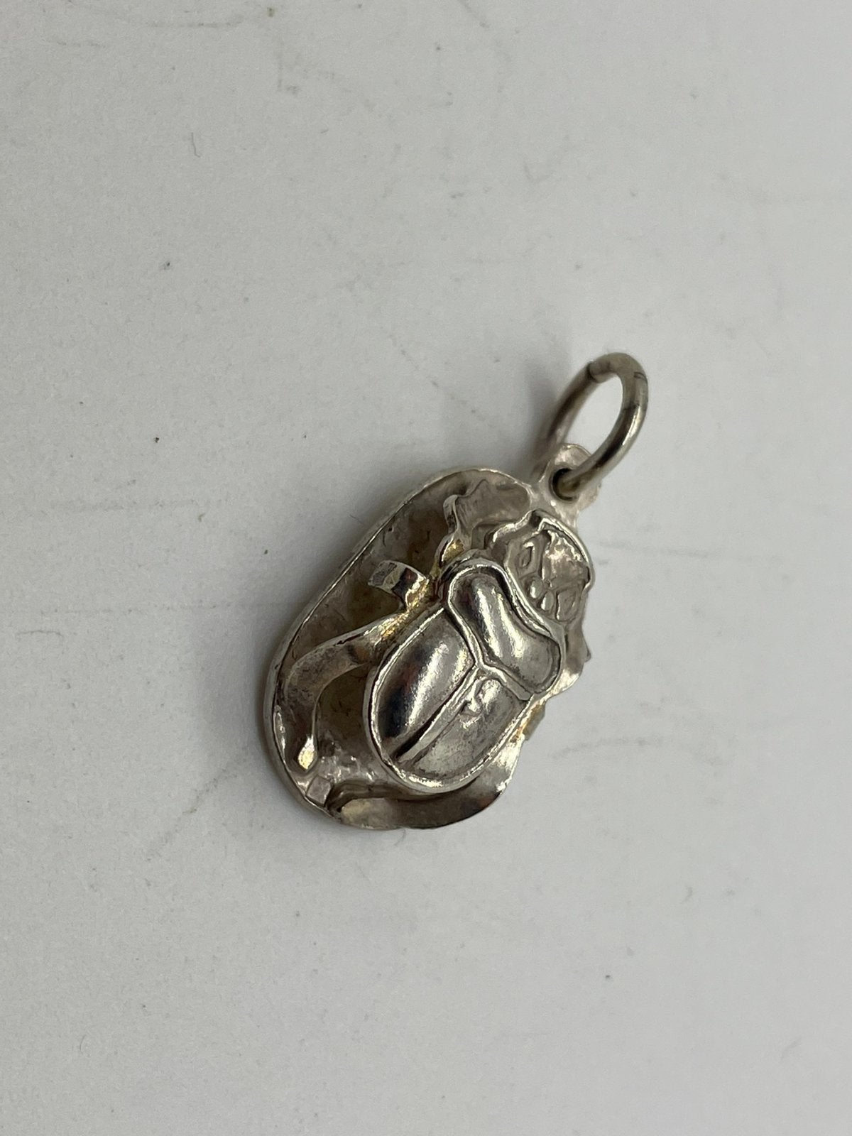 F31 Prachtige zilveren scarabee hanger, Overige voorstellingen, Ophalen of Verzenden, X, Zilver