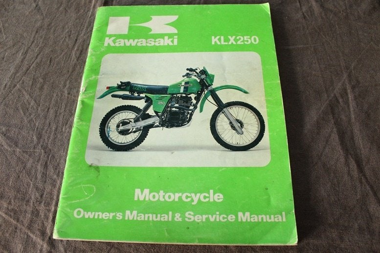 Kawasaki KLX250 B1 1980 service instruction manual KLX 250, Ophalen of Verzenden, Kawasaki