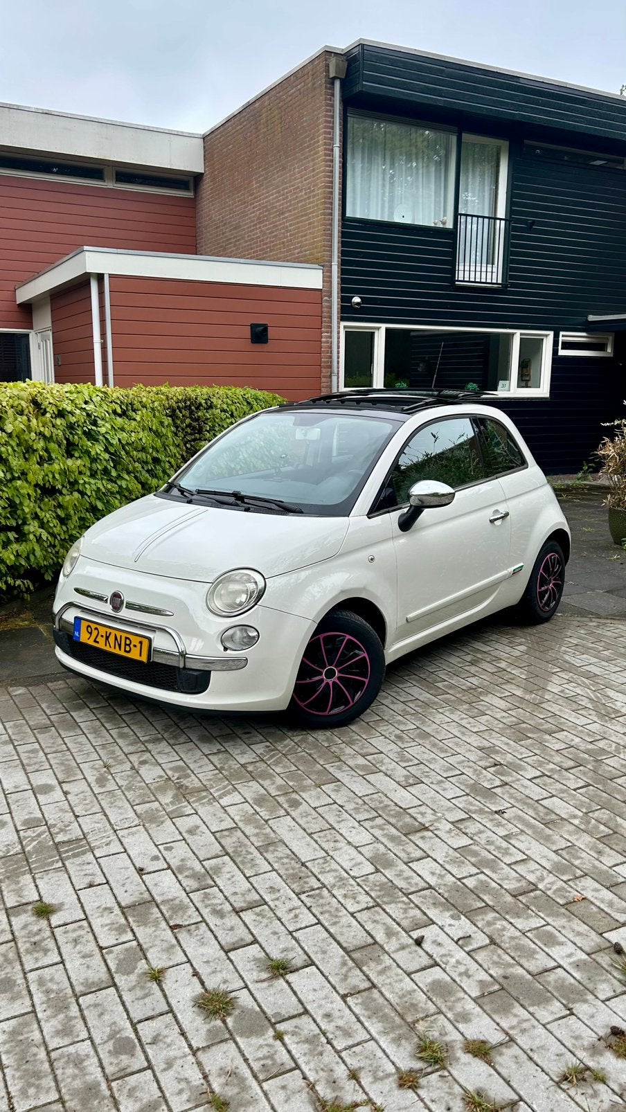 Fiat 500 1.2 2010 Automaat Nieuwe APK Wit, Auto's, Fiat, 4 cilinders, Wit, Particulier, Onderhoudsboekje