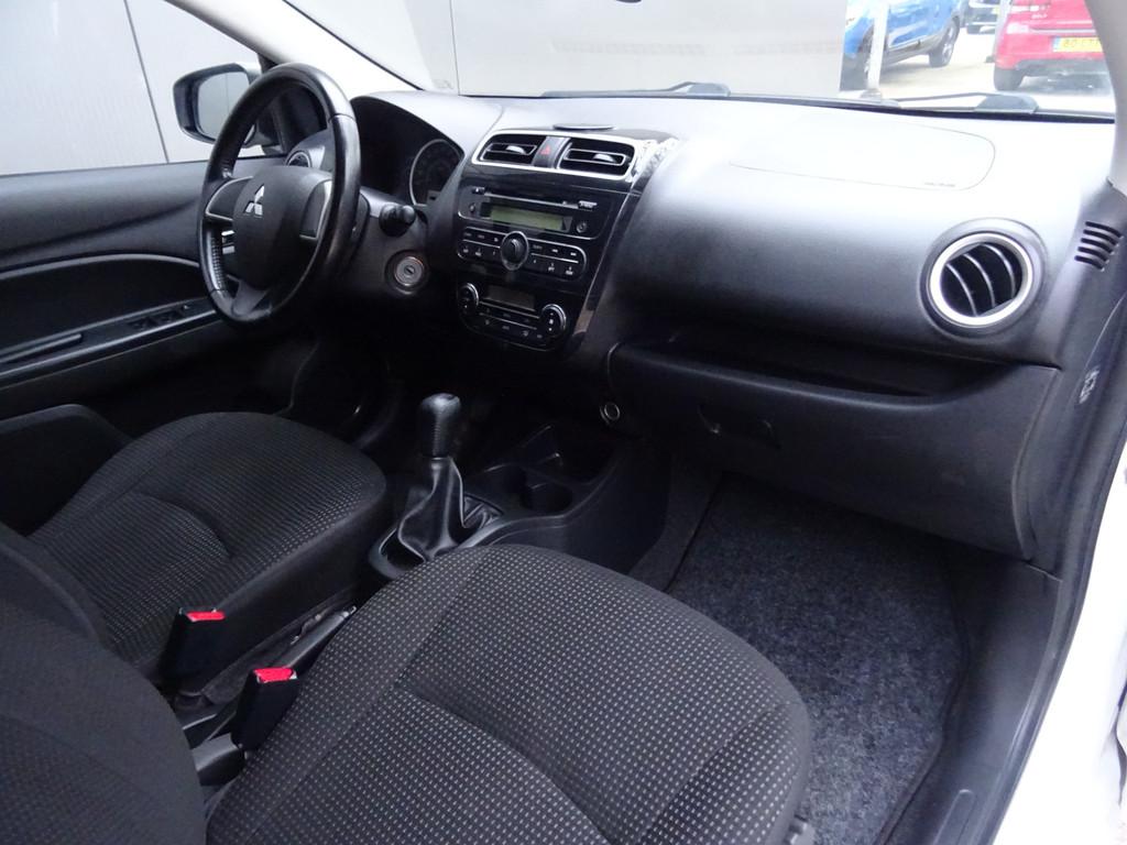 Mitsubishi Space Star 1.0 Bright * ECC * DEALER ONDERH. !, Voorwielaandrijving, Euro 5, Stof, Gebruikt