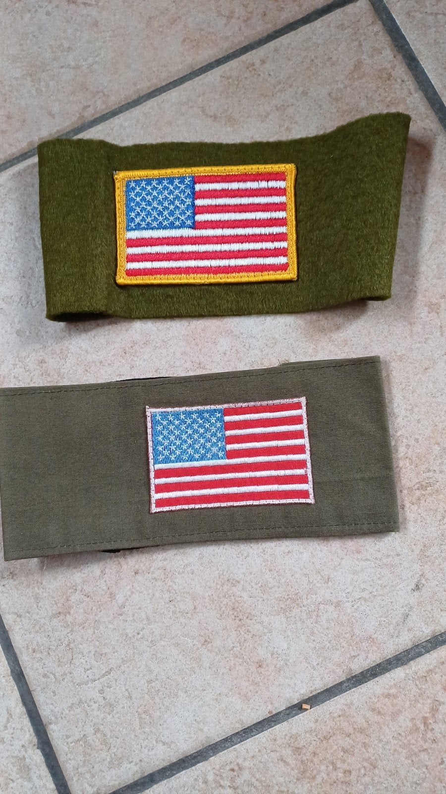 us army armlets, Ophalen of Verzenden, Landmacht, Amerika, Embleem of Badge