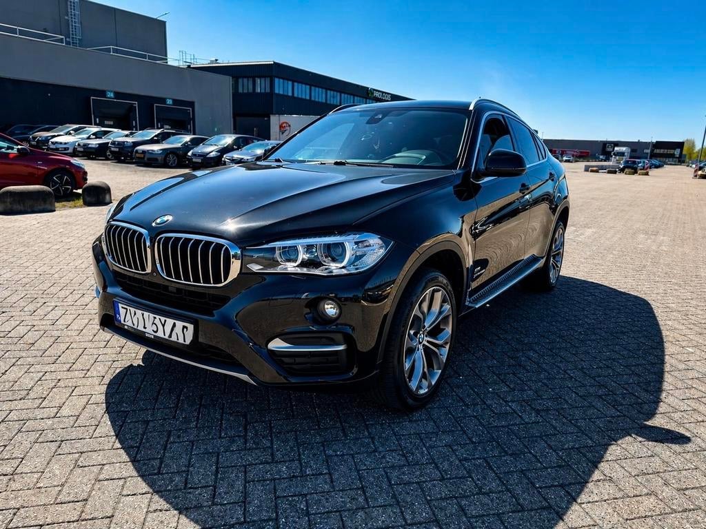 BMW X6 2015 zwart 3.0 diesel ( poolse kenteken), Auto's, Automaat, Zwart, Diesel, Vierwielaandrijving
