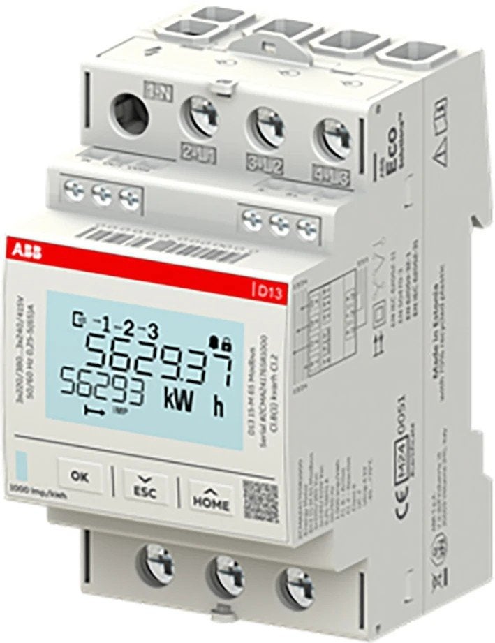 ABB D13 15-M 65 Modbus energiemeter.
3 fase, 65A, Modbus RTU, Hobby en Vrije tijd, Ophalen of Verzenden, Nieuw