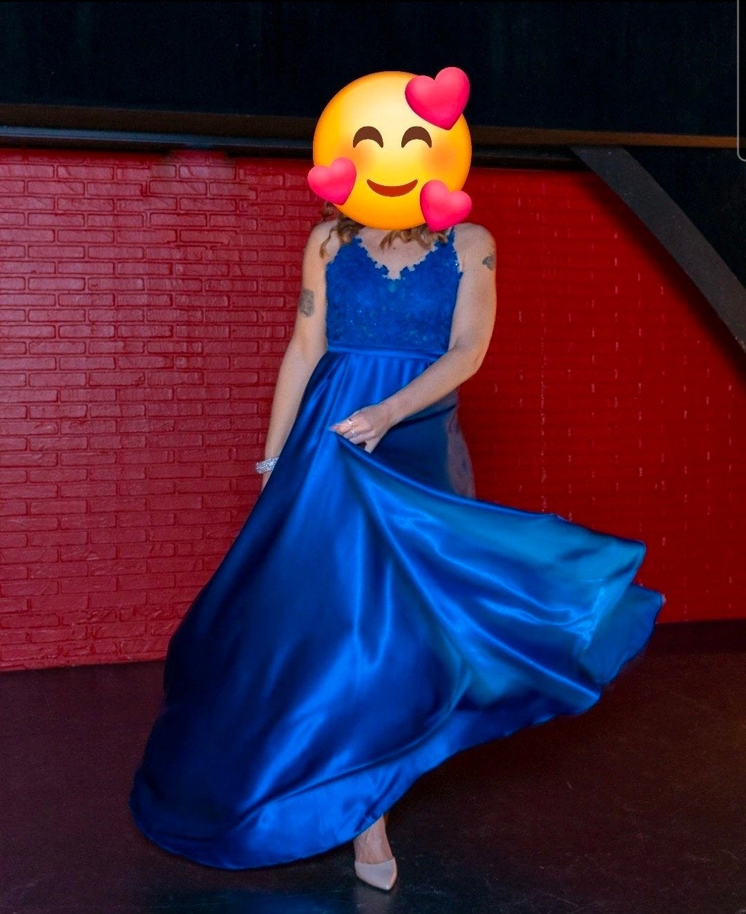 Prachtige Galajurk Maat L - Slechts enkele keren gedragen, Kleding | Dames, Blauw, Maat 42/44 (L), Ophalen of Verzenden, Zo goed als nieuw