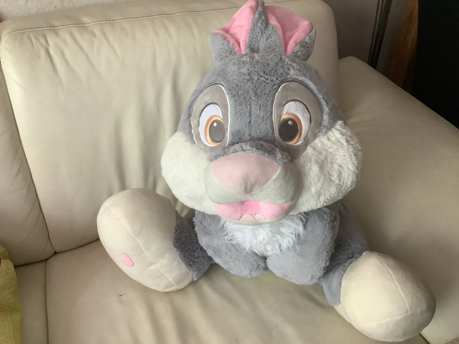Grote Knuffel Konijn Stampertje - Disney Bambi, Disney, Grijs, Konijn, Ophalen of Verzenden