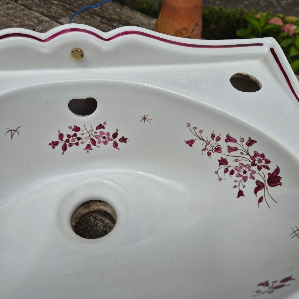 Frans fonteintje 26cm diep rood decor, 7 accessoires, Ophalen, Zo goed als nieuw, Meerkleurig