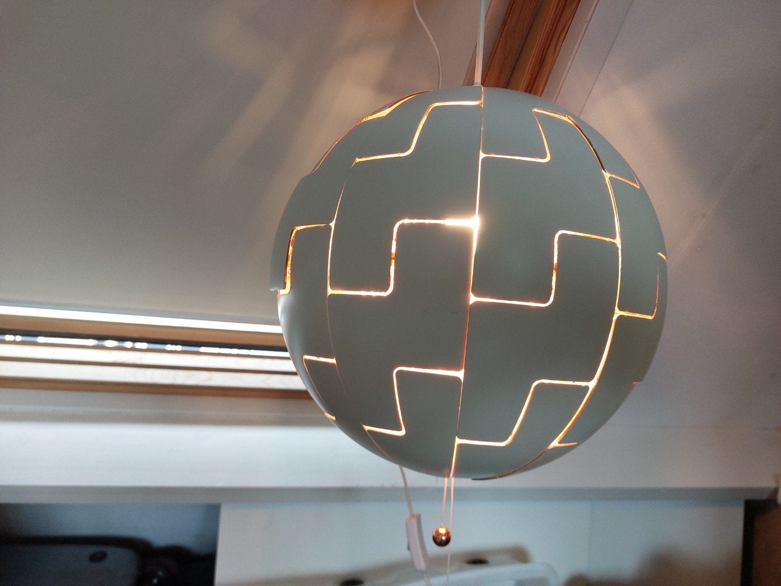 IKEA PS 2014 Hanglamp - Wit/Koper (ca. 33 cm), Ophalen, Gebruikt, E27 (groot)