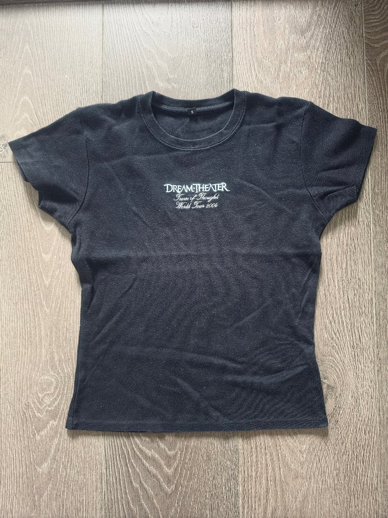 Dream Theater girlie maat s (2004 tour), Zwart, Ophalen of Verzenden, Korte mouw, Maat 36 (S)