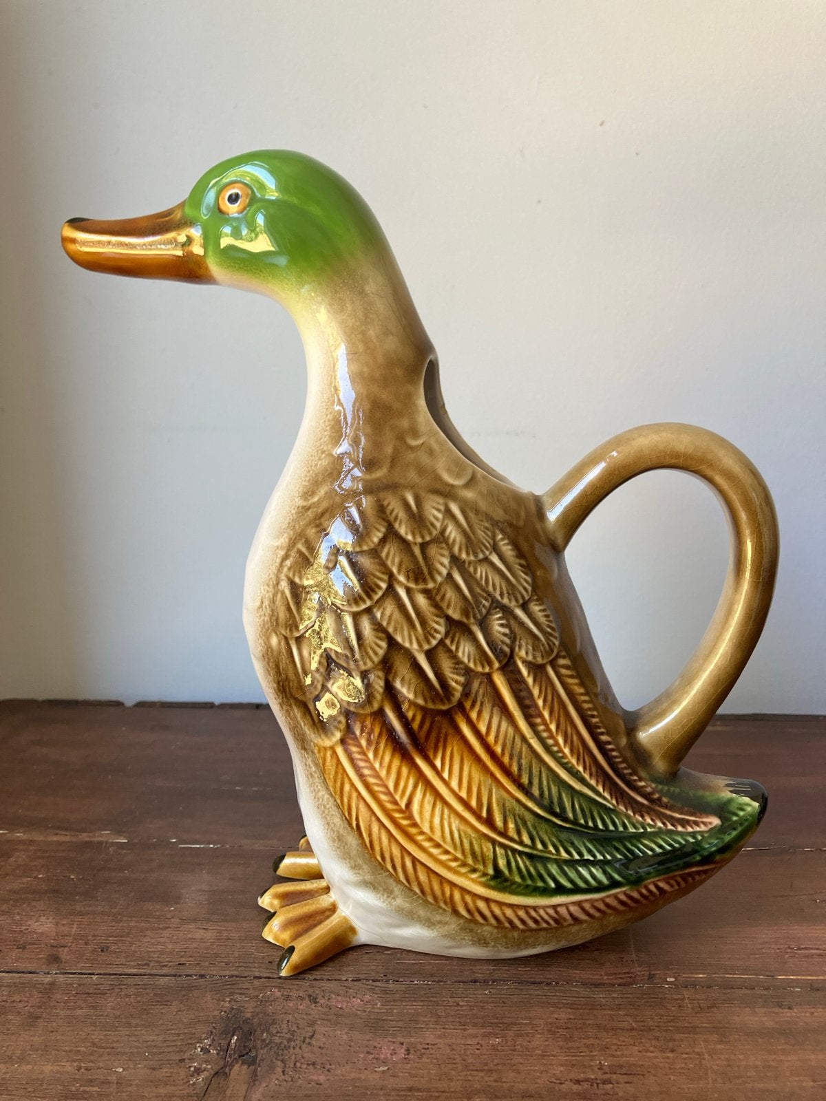 Vintage Eend Karaf/Kan - 26 cm hoog, Ophalen of Verzenden