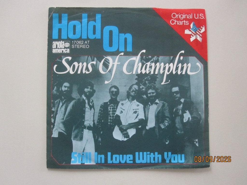 THE SONS OF CHAMPLIN -  hold on - vinyl 7", Gebruikt, 7 inch, Ophalen of Verzenden, Rock en Metal