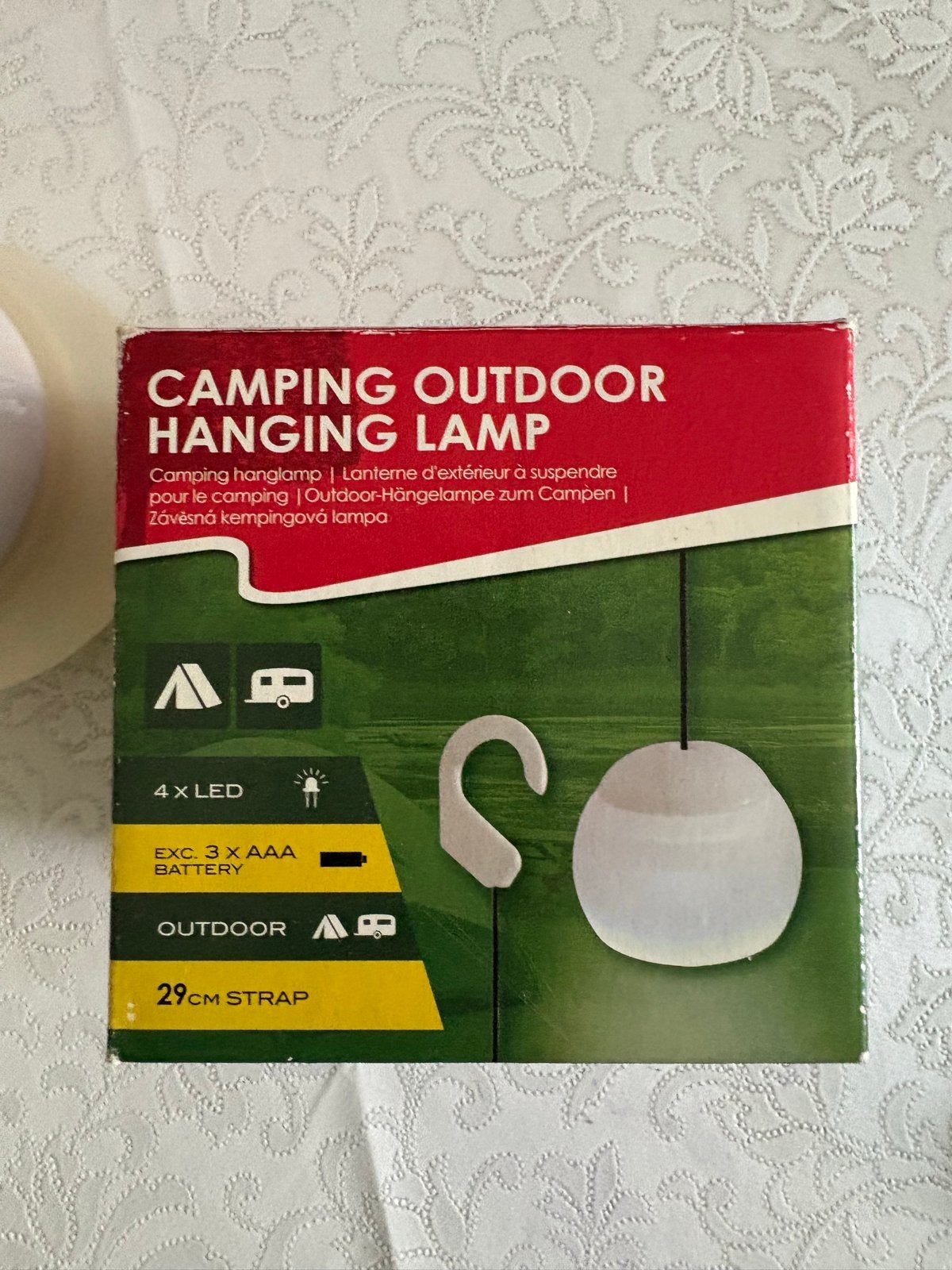 Camping Outdoor Hanglamp - Nieuw in doos, Caravans en Kamperen, Kampeeraccessoires, Ophalen, Nieuw