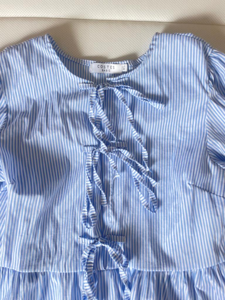 Costes Basic gestreepte blouse met lange mouwen, Blauw, Ophalen of Verzenden, Zo goed als nieuw, Lange mouw