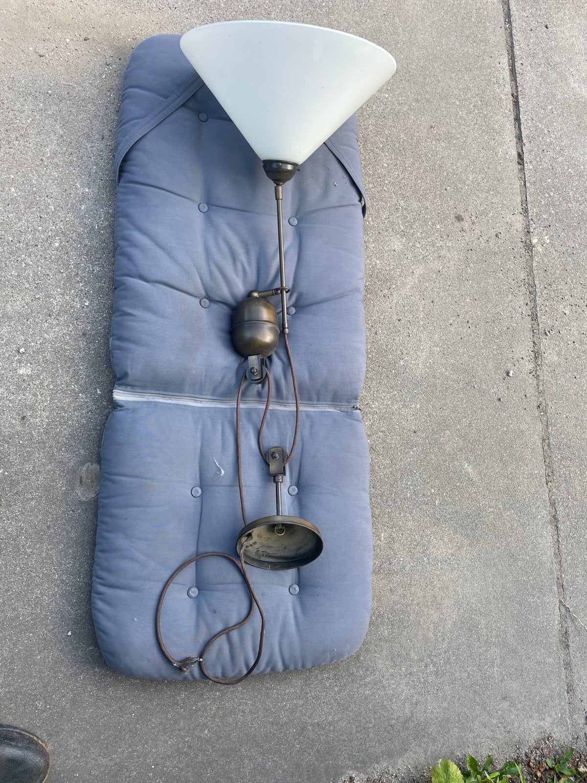 Vintage hanglamp met contragewicht, Antiek en Kunst, Ophalen