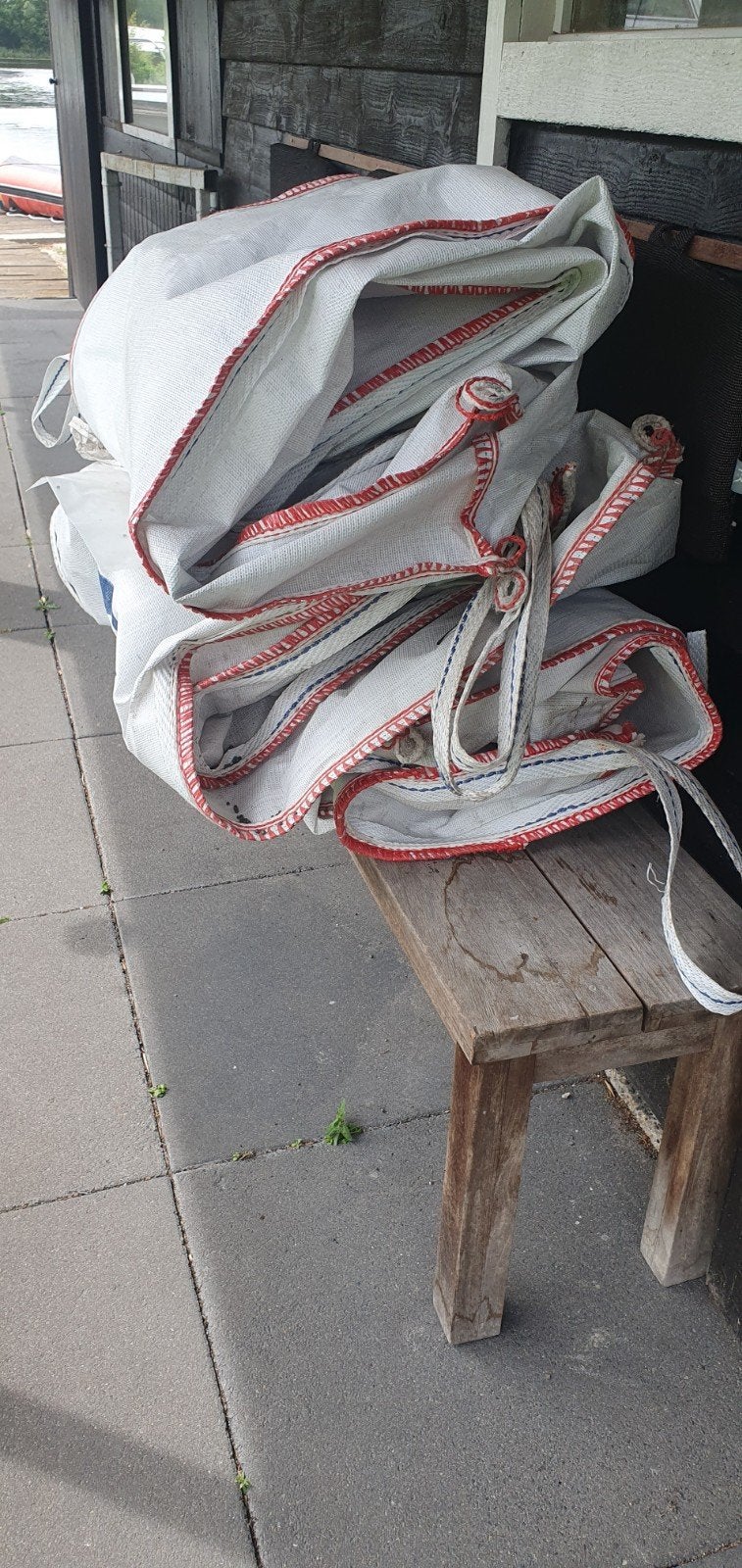 3 maal ...2 kuub zakken voor isolatie korrels, Doe-het-zelf en Verbouw, Isolatie en Afdichting, Ophalen of Verzenden, Overige materialen