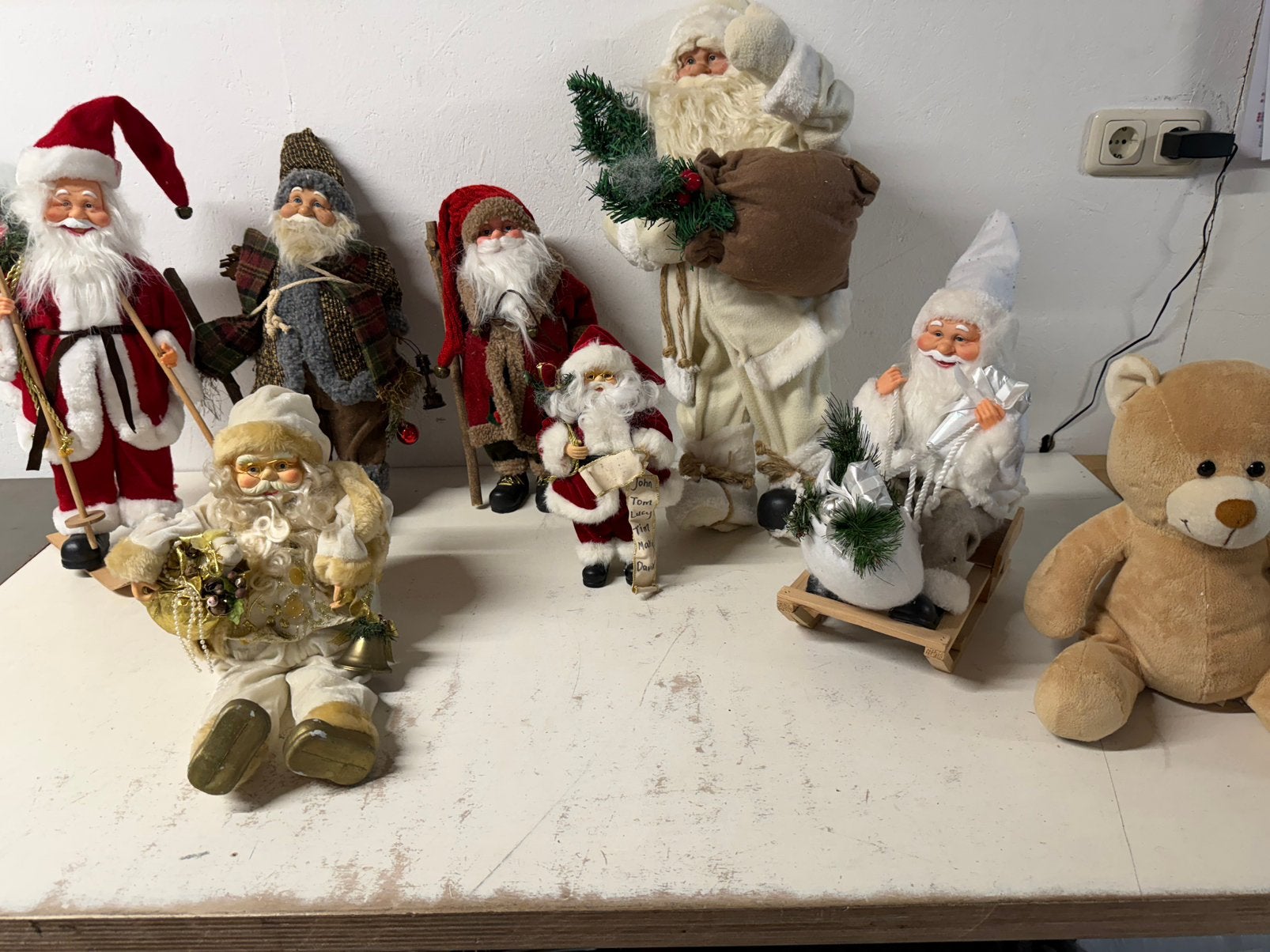 Kerst poppen zie foto’s  7 stuks, Ophalen, Zo goed als nieuw