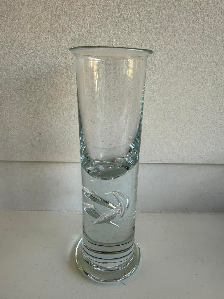 Holmegaard Per Lutken swirl glas 16cm, Ophalen of Verzenden, Zo goed als nieuw, Overige typen