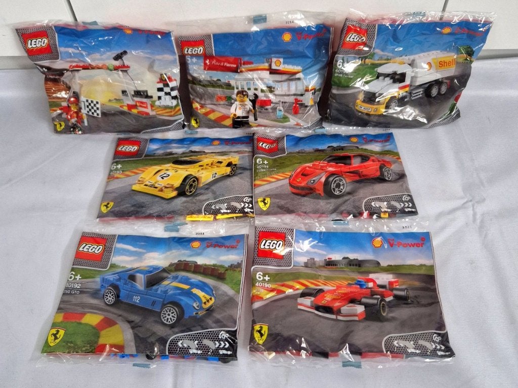 LEGO Shell Ferrari - complete serie van 7 polybags - nieuw, Overige thema's, Lego, Ophalen of Verzenden, Complete set