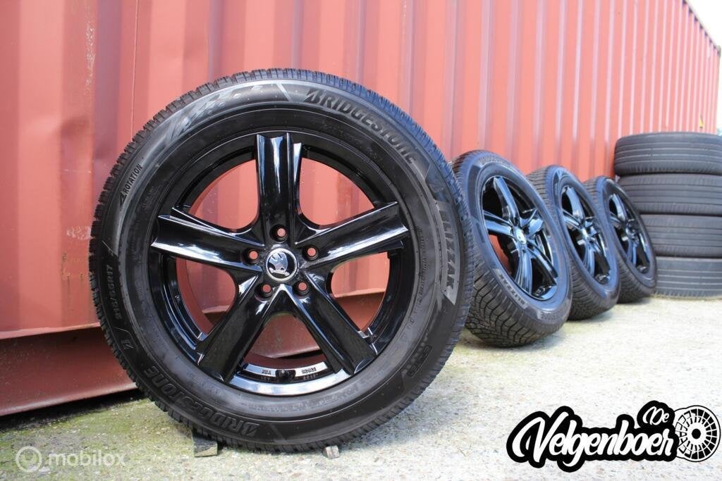Skoda Kodiaq velgen + Bridgestone winterbanden | 17 inch, Banden en Velgen, 17 inch, Jetze Veldstraweg 71, Skoda