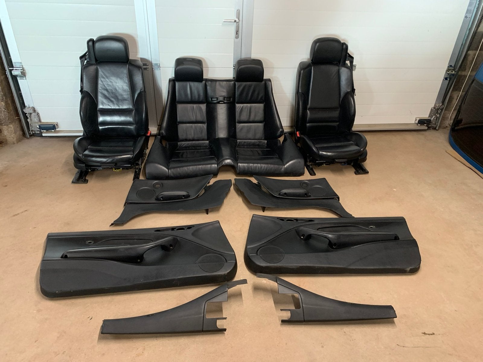 BMW M3 e46 cabrio zwart Nappa leer, lederen bekleding, Ophalen, BMW