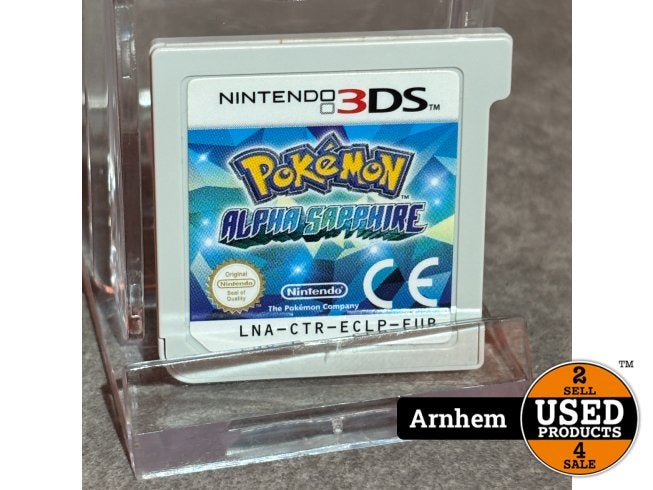 Nintendo 3DS | Pokemon: Alpha Sapphire | Losse Cassette, Nintendo, Zo goed als nieuw, Support@nintendo.com, 11-1 Hokotate-cho, Kamitoba, Minami-ku
Kyoto 601-8501
Japan
