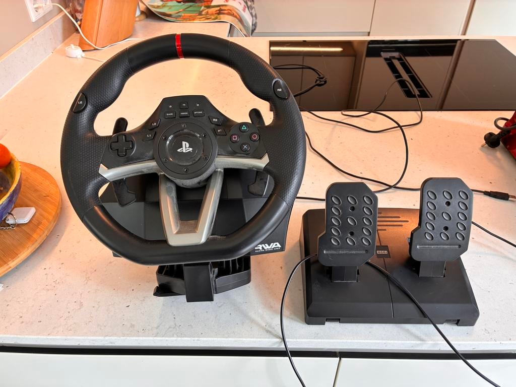 Hori racestuur met pedalenvoor de playstation, Ophalen, Zo goed als nieuw, Stuur of Pedalen