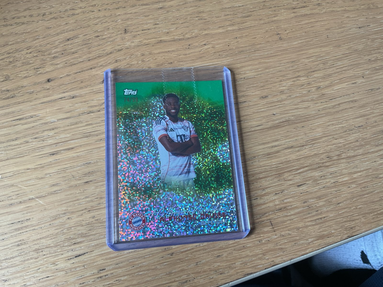 Alphonso Davies Topps Bayern München /99 Spelerskaart, Ophalen of Verzenden, Zo goed als nieuw, Buitenlandse clubs, Spelerskaart